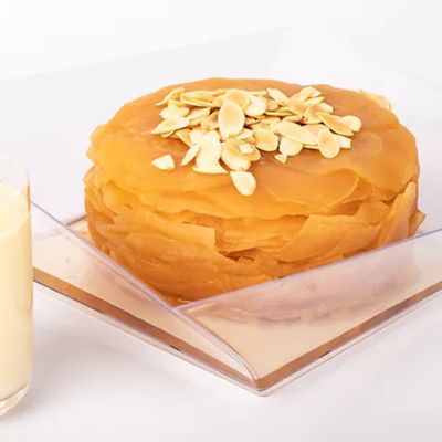 Milhojas De Manzana Salsa De Vainilla