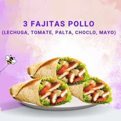 PROMO 7 - 3 FAJITAS DE POLLO