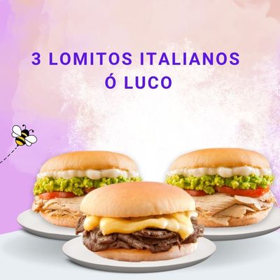 PROMO 8 - 3 LOMITOS ITALIANOS Ó LUCO
