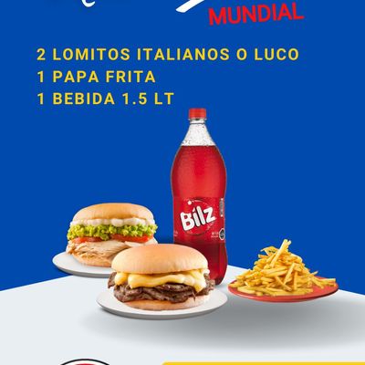 PROMO 5 - 2 LOMITOS + PAPA FRITA + BEB 1.5