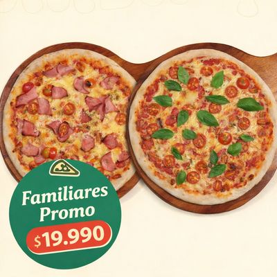 DOS PIZZAS FAMILARES PROMO