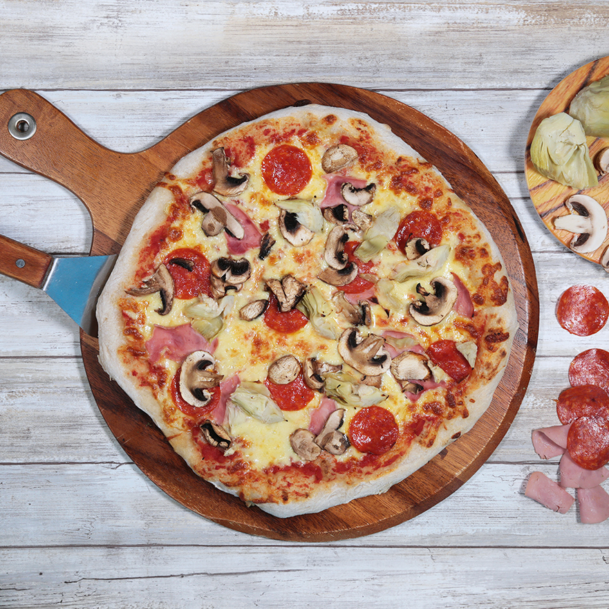 Pizza Quattro Stagioni (Mediana o Familiar)