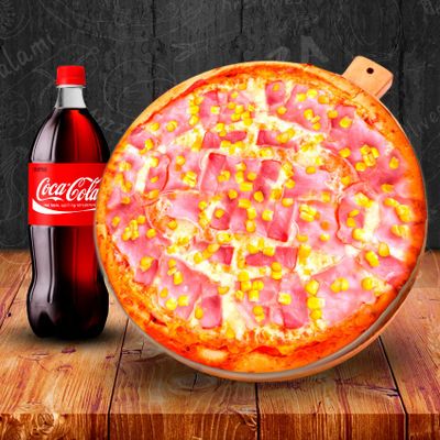 COMBO 1 - PIZZA FAMILIAR A TU GUSTO + BEBIDA 1.5LT.