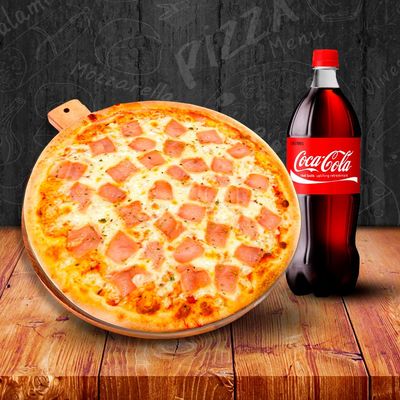 UNA PIZZA FAMILIAR CLASICA + BEBIDA 1.5LT