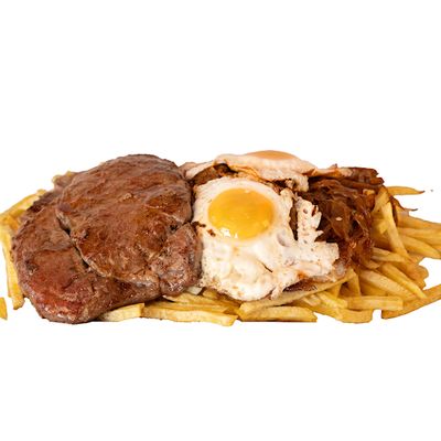 Lomo Vetado a lo pobre + bebida