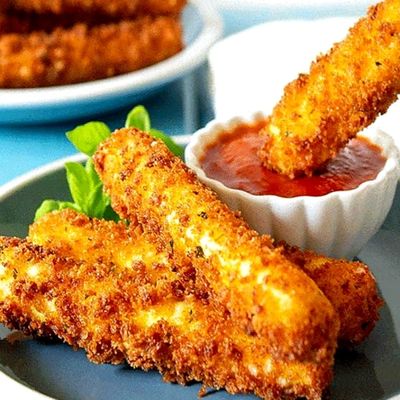 300. Camarón Ecuatoriano apanado con Queso Mantecoso