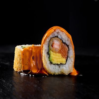 607. Salmón, Camarón Furai, Palta