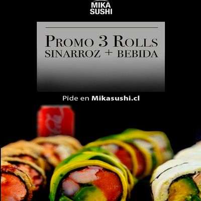 PROMO 3 Rolls Sin Arroz