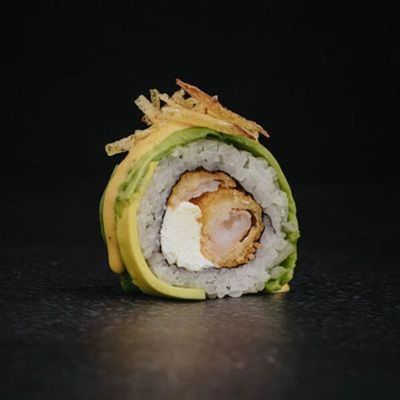 39. Camarón Furai, Champiñon Firai, Queso Crema
