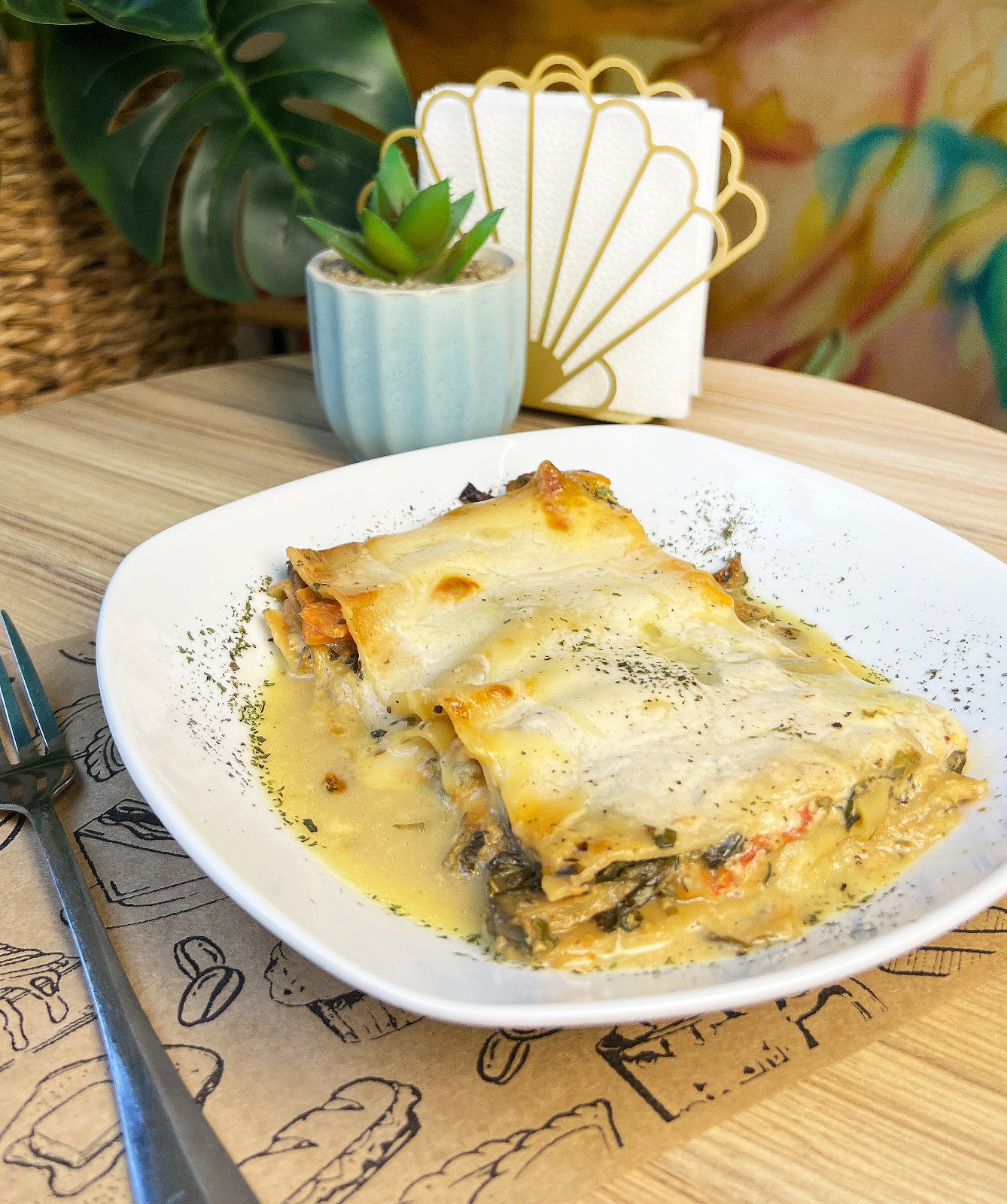 Fondo Lasagna de Verduras