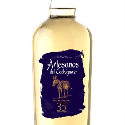 Pisco artesanos del cochiguaz 35° 750cc