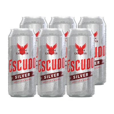 ESCUDO SILVER  LATA 473 SIX PACK