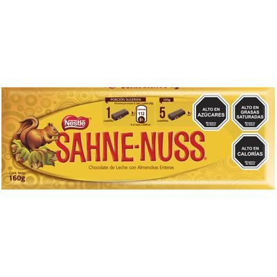 SAHNE NUSS NESTLE BARRA 160 GR