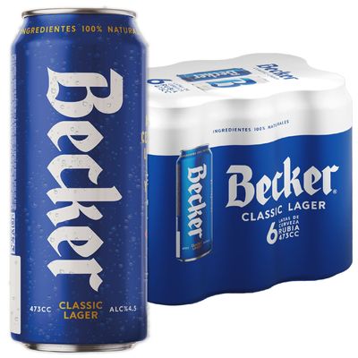 Becker Six Pack Lata 473 Cc