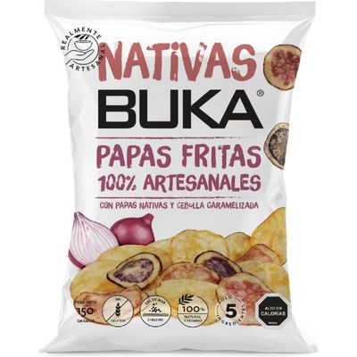 PAPA FRITA NATIVA CEBOLLA CARAMEL. BUKA 150 GR
