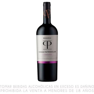 CASAS PATRONALES CARMENERE RESERVA 750 CC