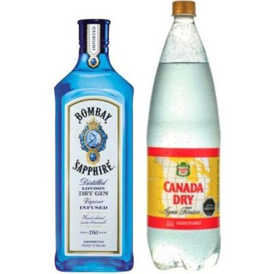 Combo Gin Bombay Sapphire 750 Cc + Tonica 1,5lt