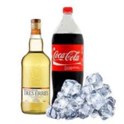 Combo Pisco Tres R 1lt + Bebida 1.5 Lt + Hielo 2kg