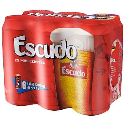 ESCUDO PACK LATA 473 CC 6 UN.
