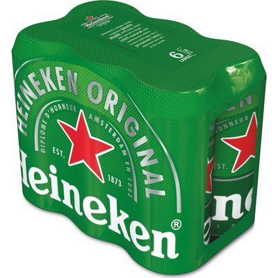 Heineken Six Pack Lata 470 Cc