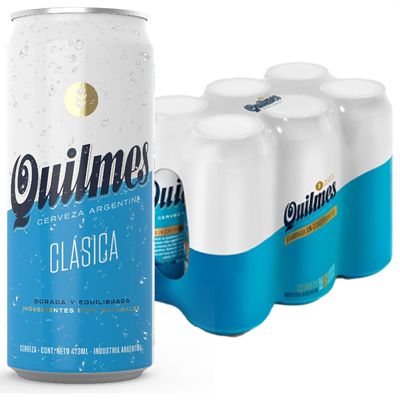 QUILMES SIX PACK LATA 473 CC