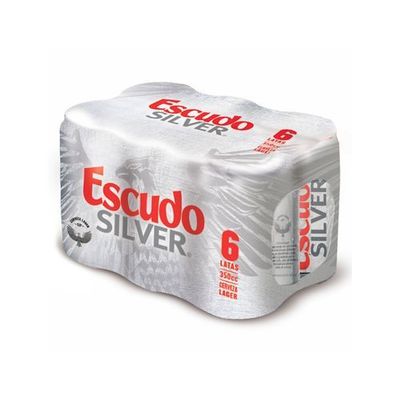ESCUDO SIX PACK LATA SILVER 470 CC 