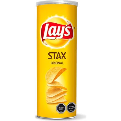 PAPAS LAYS STAX NATURAL 163 GR