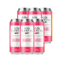 6 KANTAL GIN BERRIES LATA 473CC 