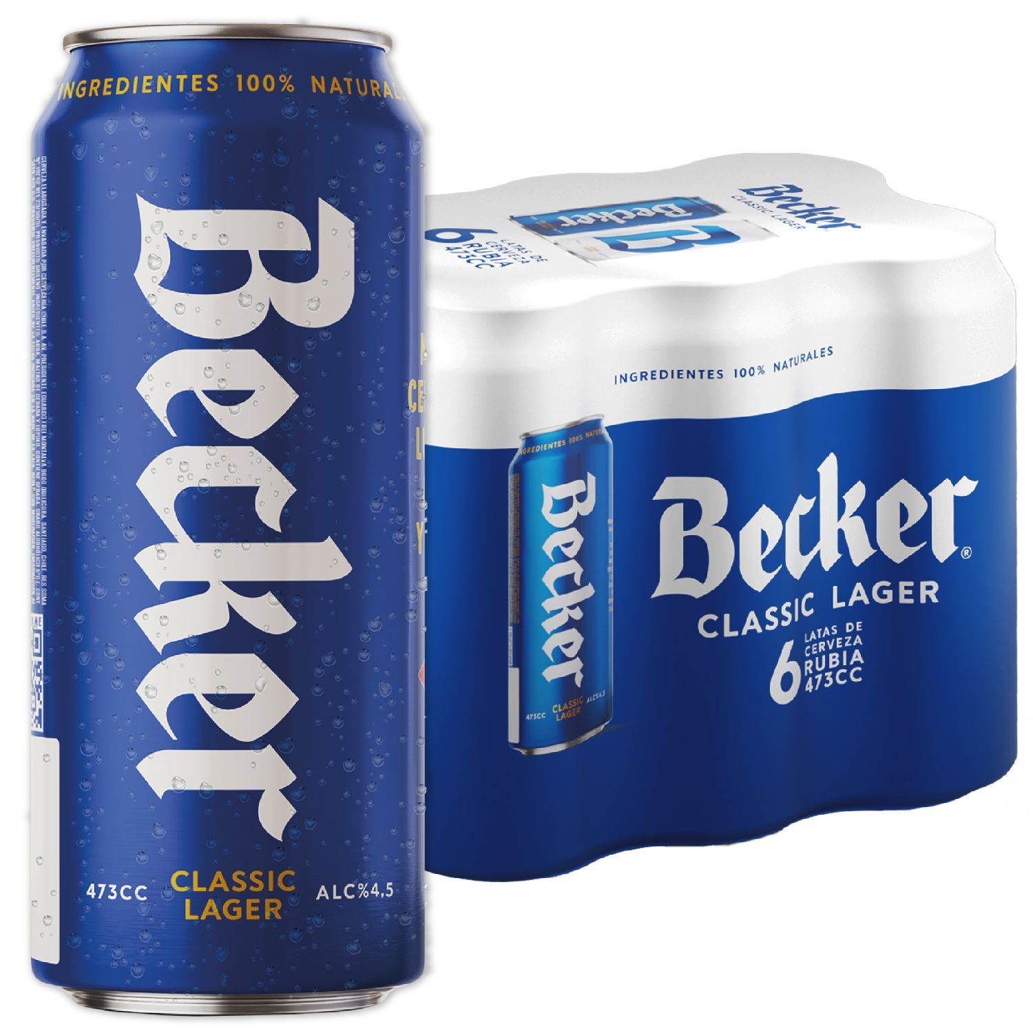 Becker Six Pack Lata 473 Cc