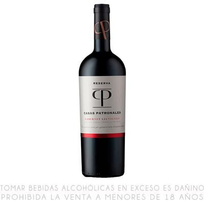 CASAS PATRONALES CABERNET SAUVIGNON RESRVA 750 CC