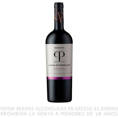 CASAS PATRONALES CARMENERE RESERVA 750 CC