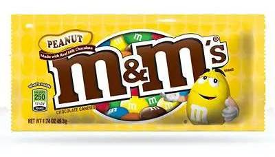 M&M PEANUT AMENDOIM MANI 48 GR