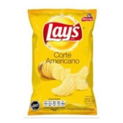 PAPAS LAYS CORTE AMERICANO 250 GR