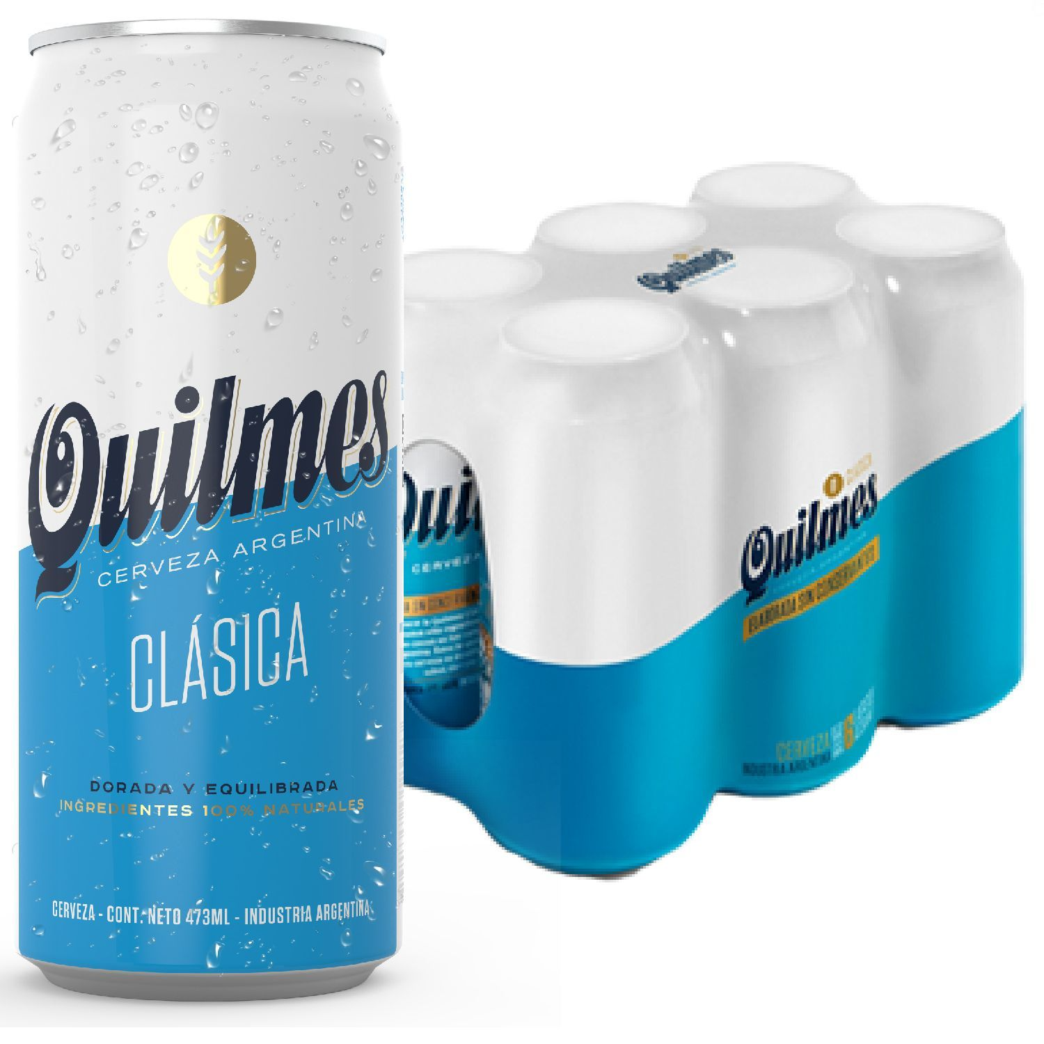 QUILMES SIX PACK LATA 473 CC