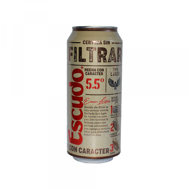 ESCUDO SIN FILTRAR SIX PACK LATA 470 CC