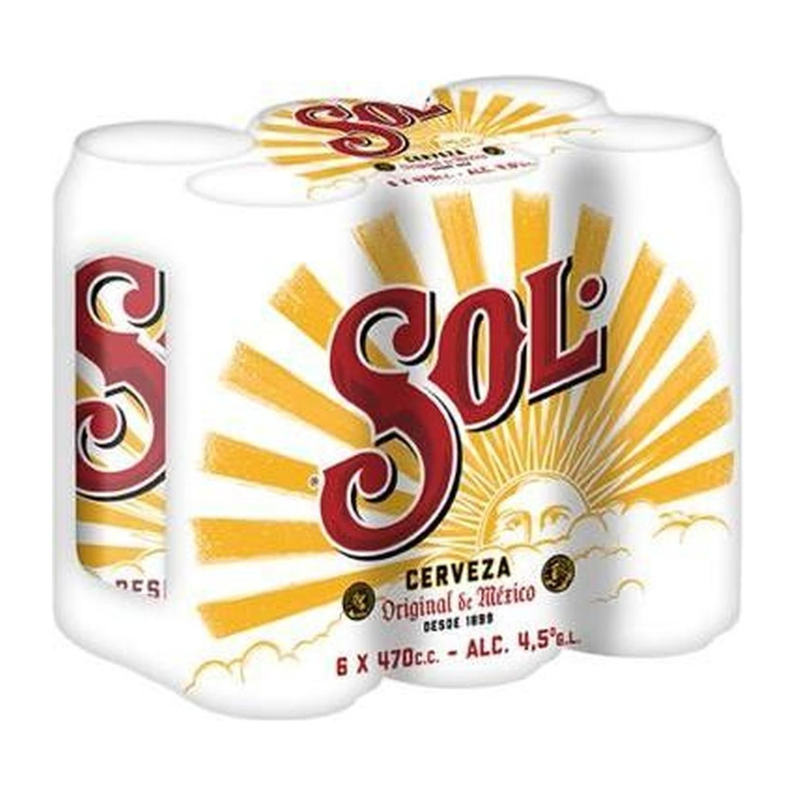 SOL PACK LATA 470 CC 6 UN