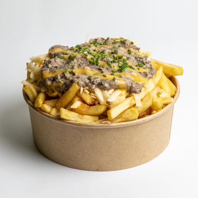 Papas fritas con Champiñón