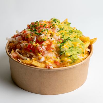 Papas fritas con Guacamole