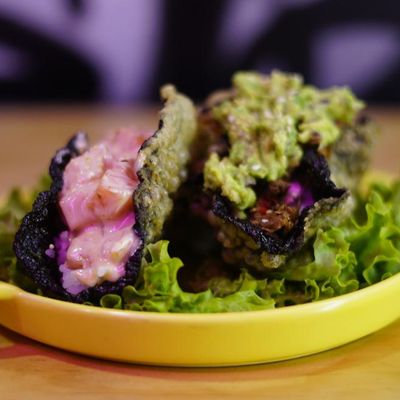 Taco Sushi salmón spicy 