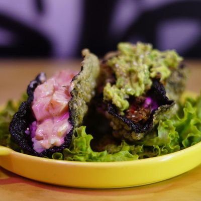 Taco sushi acevichado 