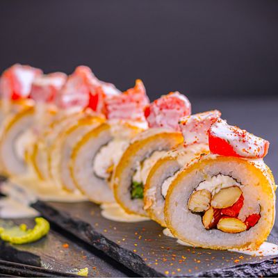 72. maguro acevichado roll
