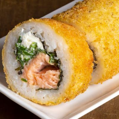 Hand roll de salmon