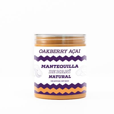 Mantequilla de maní sin azúcar 260 gramos