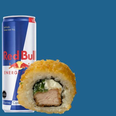 Promoción Rolls tempura + Red bull