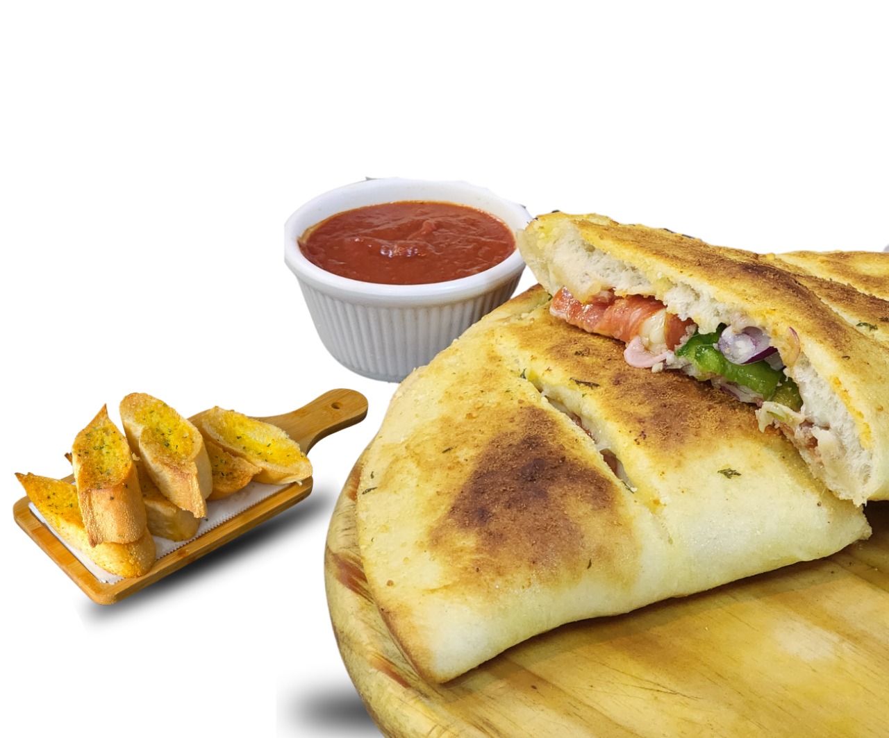 CALZONE + PAN DE AJO