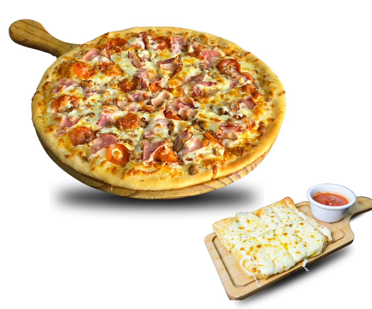 PIZZA GRANDE + CHEESESTICKS