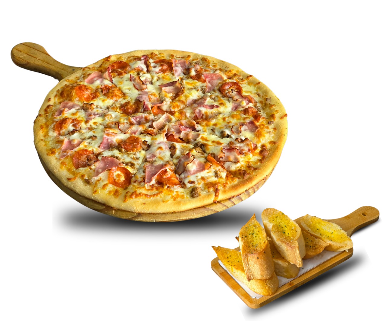 PIZZA GRANDE + PAN DE AJO