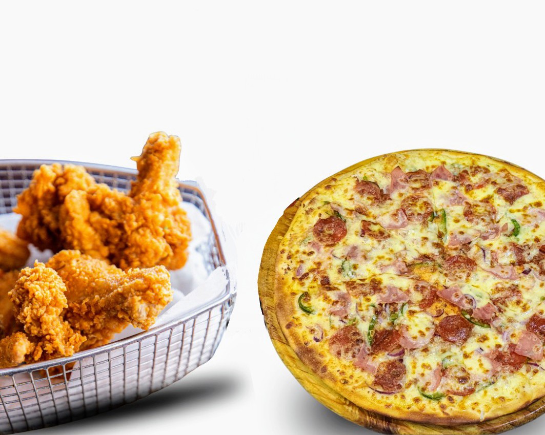 PIZZA PERSONAL + 4 ALITAS