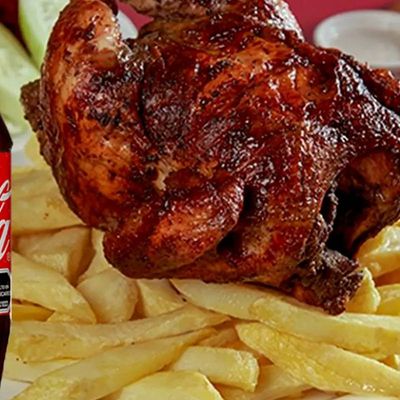 Promo - Pollo a las brasas + papas fritas + ensalada + bebida 1.5 L