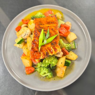 Salmon en Salsa de Maracuya
